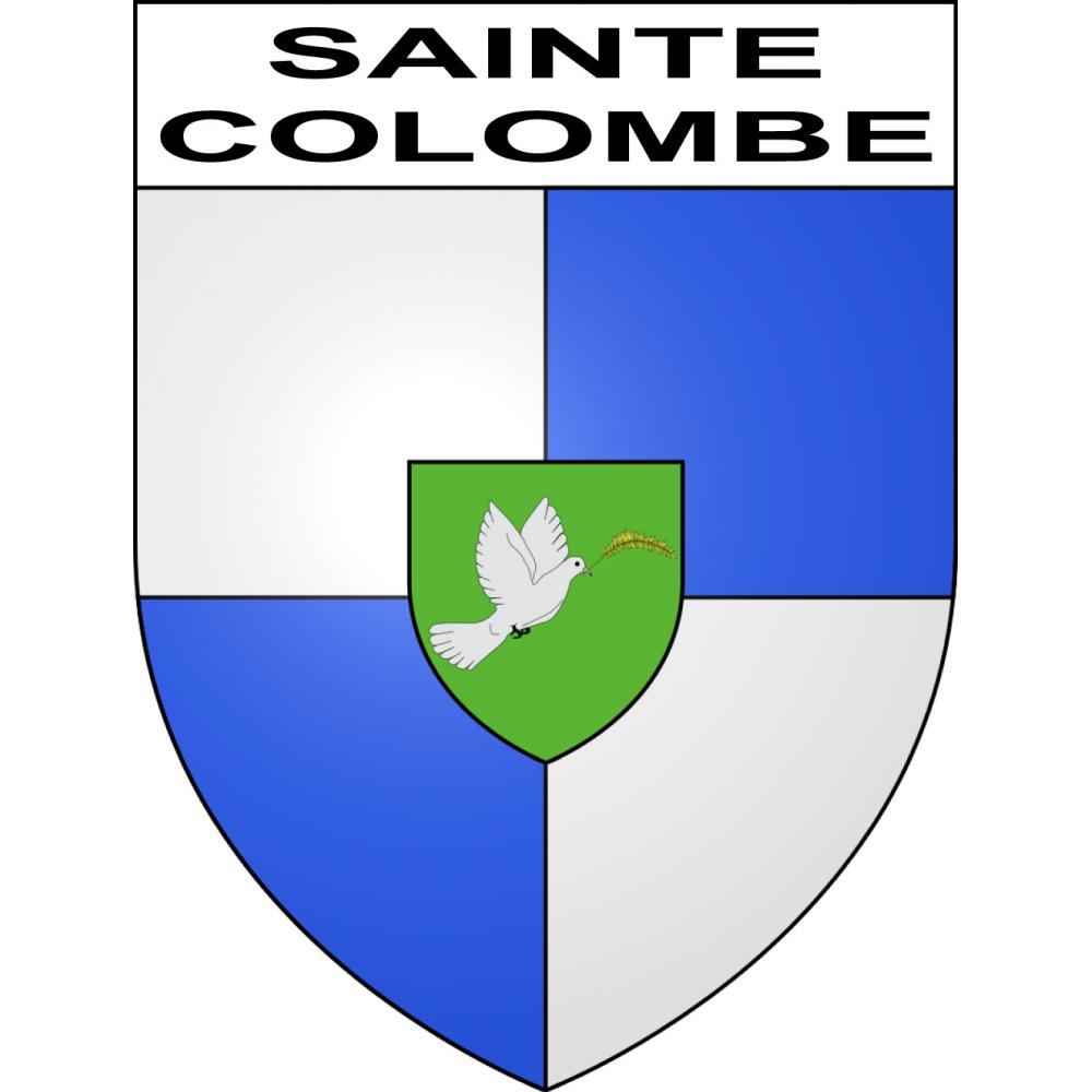 Sainte-Colombe 69 ville sticker blason écusson autocollant adhésif