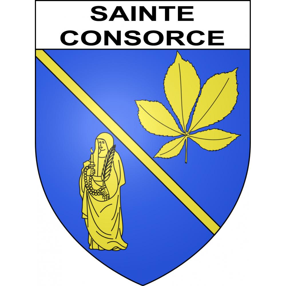 Sainte-Consorce Sticker wappen, gelsenkirchen, augsburg, klebender aufkleber