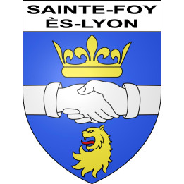 Sainte-Foy-lès-Lyon Sticker wappen, gelsenkirchen, augsburg, klebender aufkleber