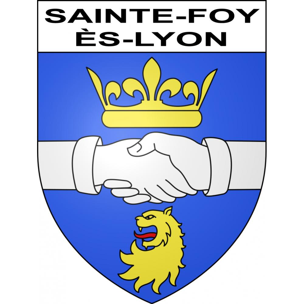 Stickers coat of arms Sainte-Foy-lès-Lyon adhesive sticker