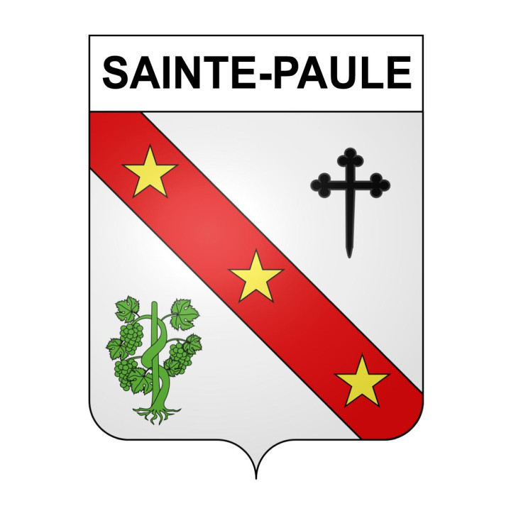 Sainte-Paule Sticker wappen, gelsenkirchen, augsburg, klebender aufkleber