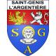 Saint-Genis-l'Argentière 69 ville sticker blason écusson autocollant adhésif