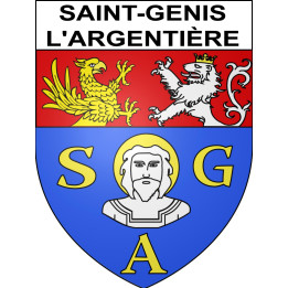 Saint-Genis-l'Argentière Sticker wappen, gelsenkirchen, augsburg, klebender aufkleber