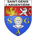 Saint-Genis-l'Argentière 69 ville sticker blason écusson autocollant adhésif