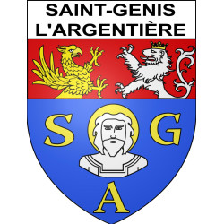 Stickers coat of arms Saint-Genis-l'Argentière adhesive sticker