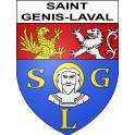 Saint-Genis-Laval 69 ville sticker blason écusson autocollant adhésif