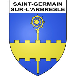Stickers coat of arms Saint-Germain-sur-l'Arbresle adhesive sticker