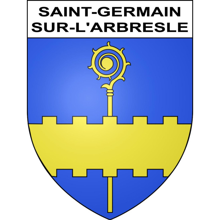 Saint-Germain-sur-l'Arbresle Sticker wappen, gelsenkirchen, augsburg, klebender aufkleber