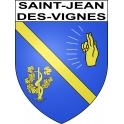 Saint-Jean-des-Vignes 69 ville sticker blason écusson autocollant adhésif