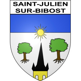 Saint-Julien-sur-Bibost Sticker wappen, gelsenkirchen, augsburg, klebender aufkleber