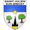 Pegatinas escudo de armas de Saint-Julien-sur-Bibost adhesivo de la etiqueta engomada
