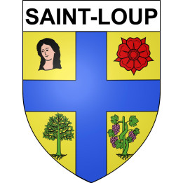 Stickers coat of arms Saint-Loup adhesive sticker