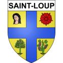 Pegatinas escudo de armas de Saint-Loup adhesivo de la etiqueta engomada