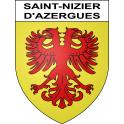 Saint-Nizier-d'Azergues 69 ville sticker blason écusson autocollant adhésif