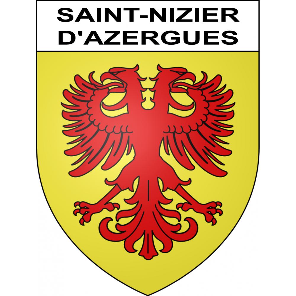 Pegatinas escudo de armas de Saint-Nizier-d'Azergues adhesivo de la etiqueta engomada