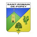 Stickers coat of arms Saint-Romain-de-Popey adhesive sticker