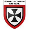 Saint-Romain-en-Gal Sticker wappen, gelsenkirchen, augsburg, klebender aufkleber