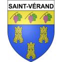 Saint-Vérand 69 ville sticker blason écusson autocollant adhésif