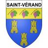 Pegatinas escudo de armas de Saint-Vérand adhesivo de la etiqueta engomada