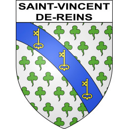 Saint-Vincent-de-Reins 69 ville sticker blason écusson autocollant adhésif