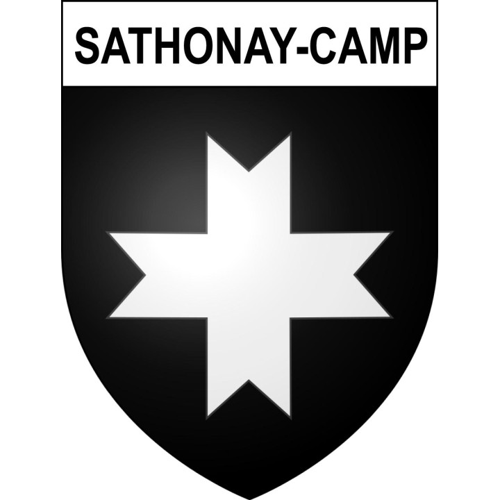 Stickers coat of arms Sathonay-Camp adhesive sticker