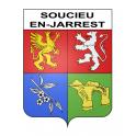 Soucieu-en-Jarrest Sticker wappen, gelsenkirchen, augsburg, klebender aufkleber