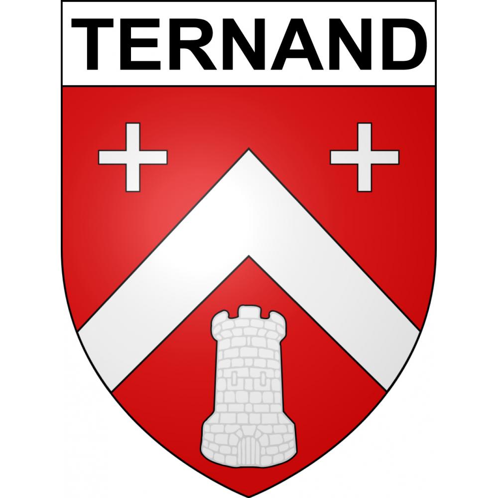 Pegatinas escudo de armas de Ternand adhesivo de la etiqueta engomada