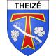 Pegatinas escudo de armas de Theizé adhesivo de la etiqueta engomada