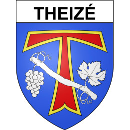 Theizé Sticker wappen, gelsenkirchen, augsburg, klebender aufkleber