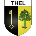 Thel 69 ville sticker blason écusson autocollant adhésif