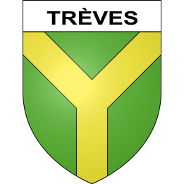 Trèves 69 ville sticker blason écusson autocollant adhésif