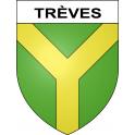 Trèves 69 ville sticker blason écusson autocollant adhésif