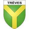 Pegatinas escudo de armas de Trèves adhesivo de la etiqueta engomada