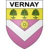 Pegatinas escudo de armas de Vernay adhesivo de la etiqueta engomada