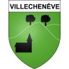 Villechenève Sticker wappen, gelsenkirchen, augsburg, klebender aufkleber