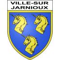 Stickers coat of arms Ville-sur-Jarnioux adhesive sticker