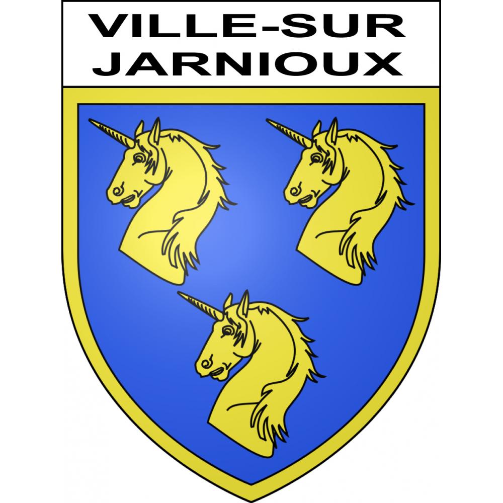 Ville-sur-Jarnioux 69 ville sticker blason écusson autocollant adhésif