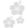 3 fleurs hibiscus autocollant sticker logo1