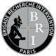 BRI Brigade Recherche Intervention Paris argenté autocollant sticker logo368