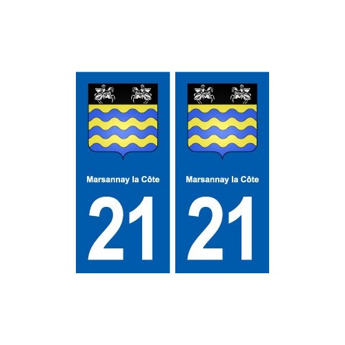 21 Marsannay-la-Côte logo autocollant plaque stickers ville