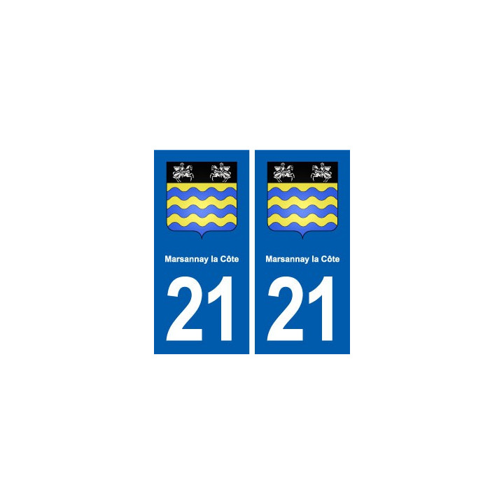 21 Marsannay-la-Côte logo autocollant plaque stickers ville