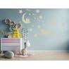 cheval étoile chateau lune sticker luminescent autocollant sticker logo98