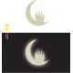 cheval étoile chateau lune sticker luminescent autocollant sticker logo98