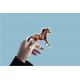 cheval au galop marron autocollant sticker logo6678