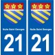 21 Marsannay-la-Côte blason autocollant plaque stickers ville