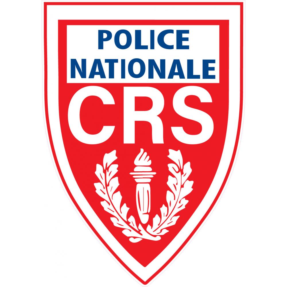 CRS police nationale autocollant sticker logo368