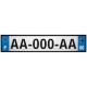 64 Pau sticker plate registration city