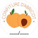 Lot de 64 Confiture d'Abricot Etiquettes fait maison fruit illustration autocollant sticker logo27