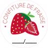 Lot de 64 Etiquettes ronde confiture bocaux fait maison fruit autocollant sticker logo 587