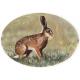 lapin autocollant ovale animaux sticker logo189